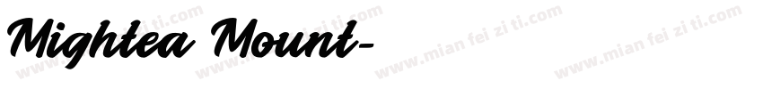 Mightea Mount字体转换